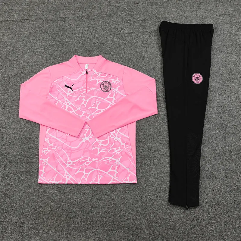 MANCHESTER CITY PINK PATTERN TRACKSUIT