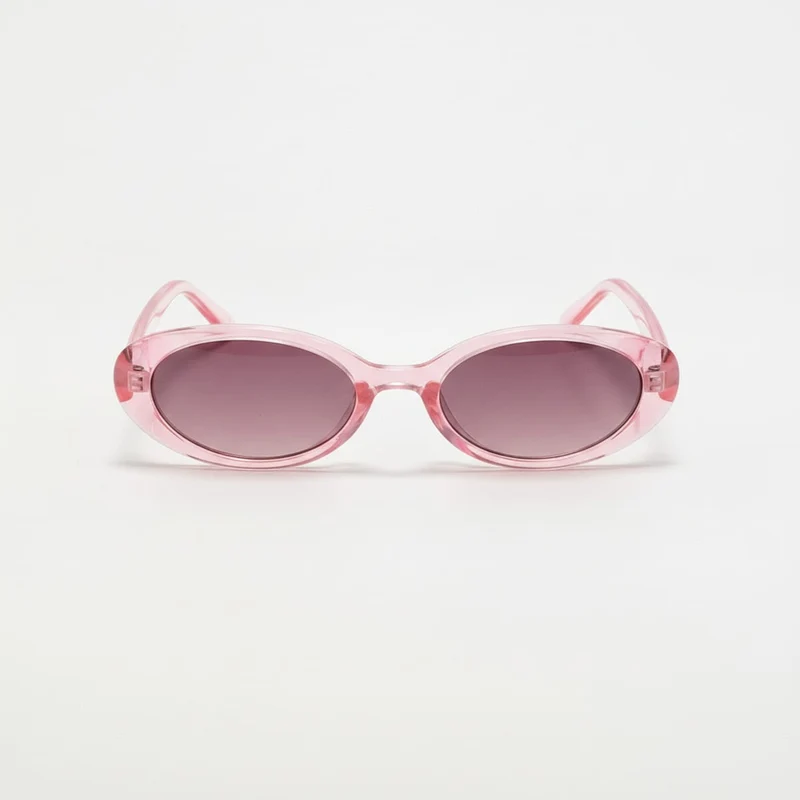 Occhiali bambina trasparenti colorati ovali - Rosa