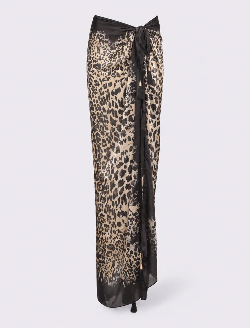Pareo a fantasia con nappine - Leopardato