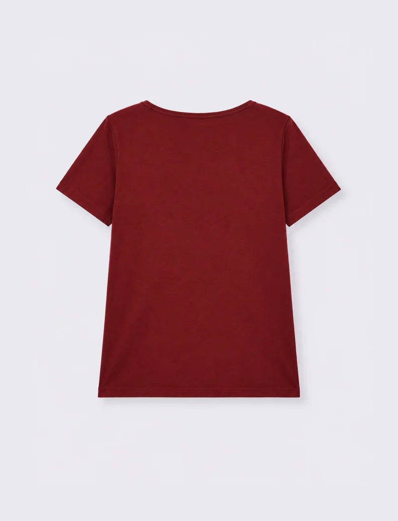 t-shirt mc donna - Rosso rubino