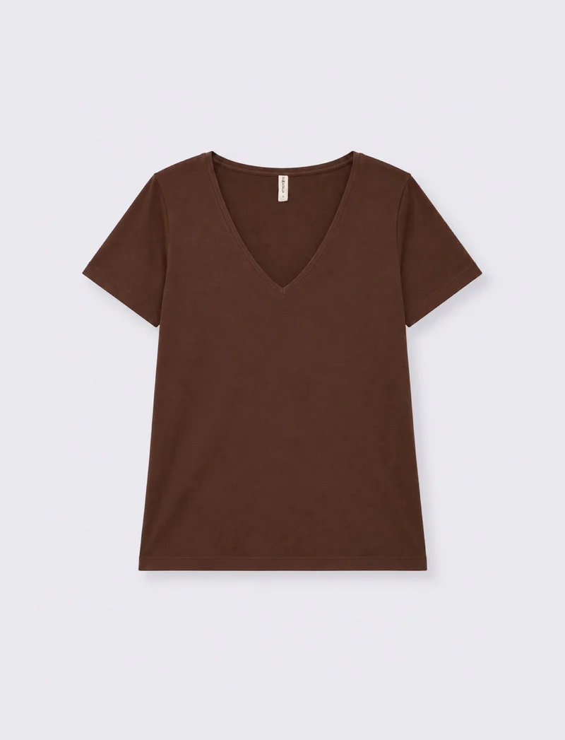t-shirt mc donna - Marrone