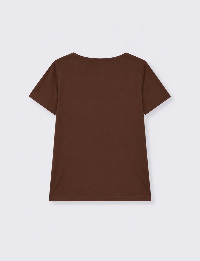 t-shirt mc donna - Marrone