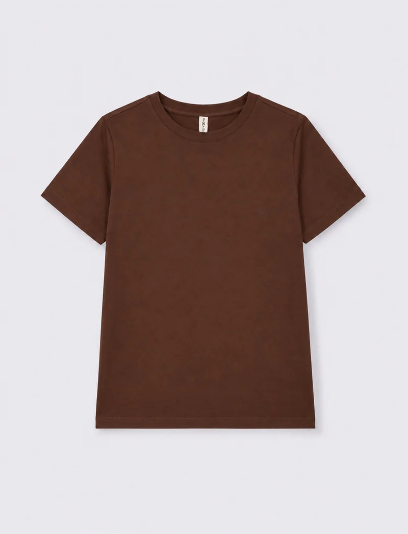 t-shirt mc donna - Marrone