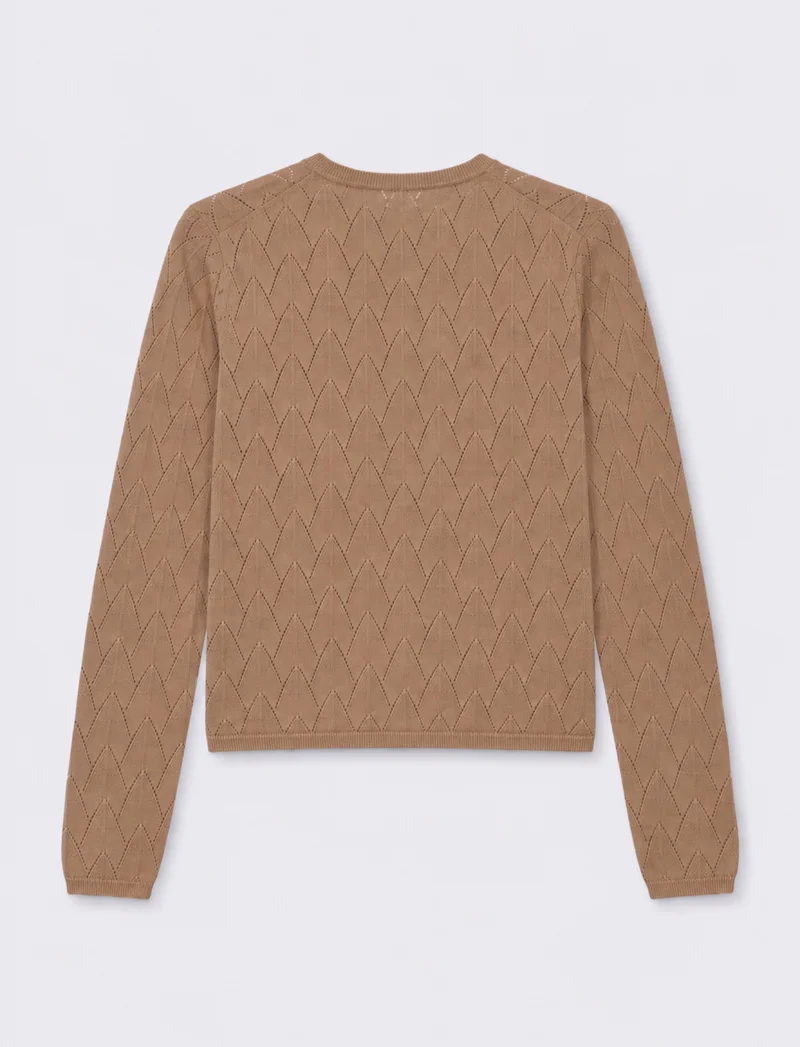 maglia Cardigan basic - Grigio talpa