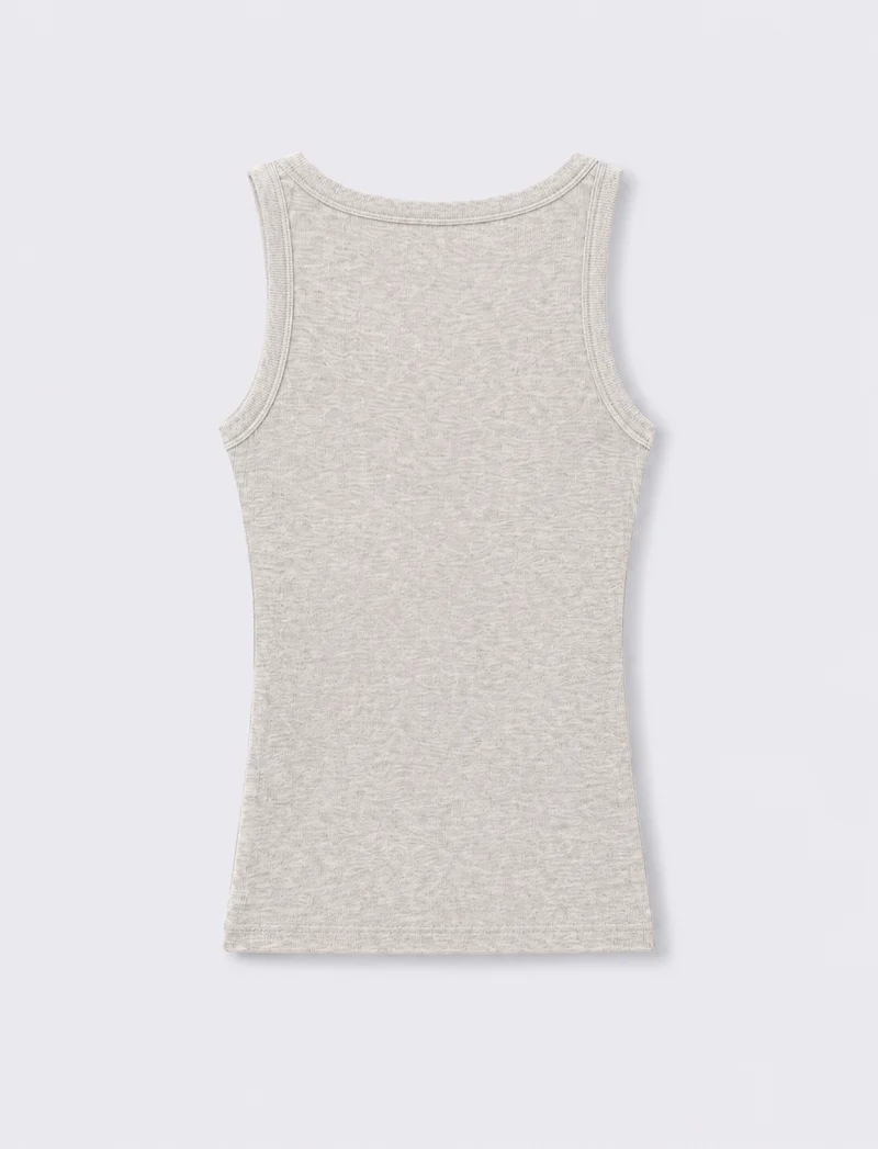 TOP DONNA - Grigio chiaro mel.