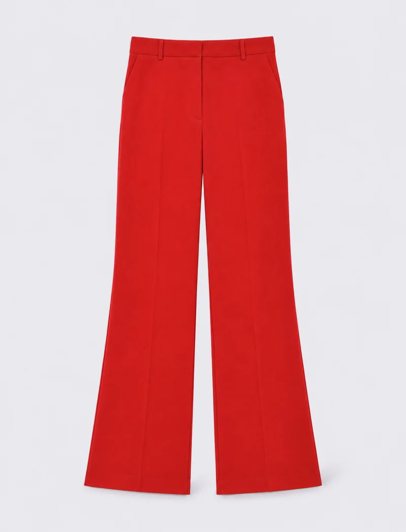 Pantalone con tasche davanti e pinces al dietro - Aragosta