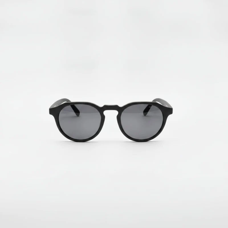 Occhiali da sole uomo tondi - Nero