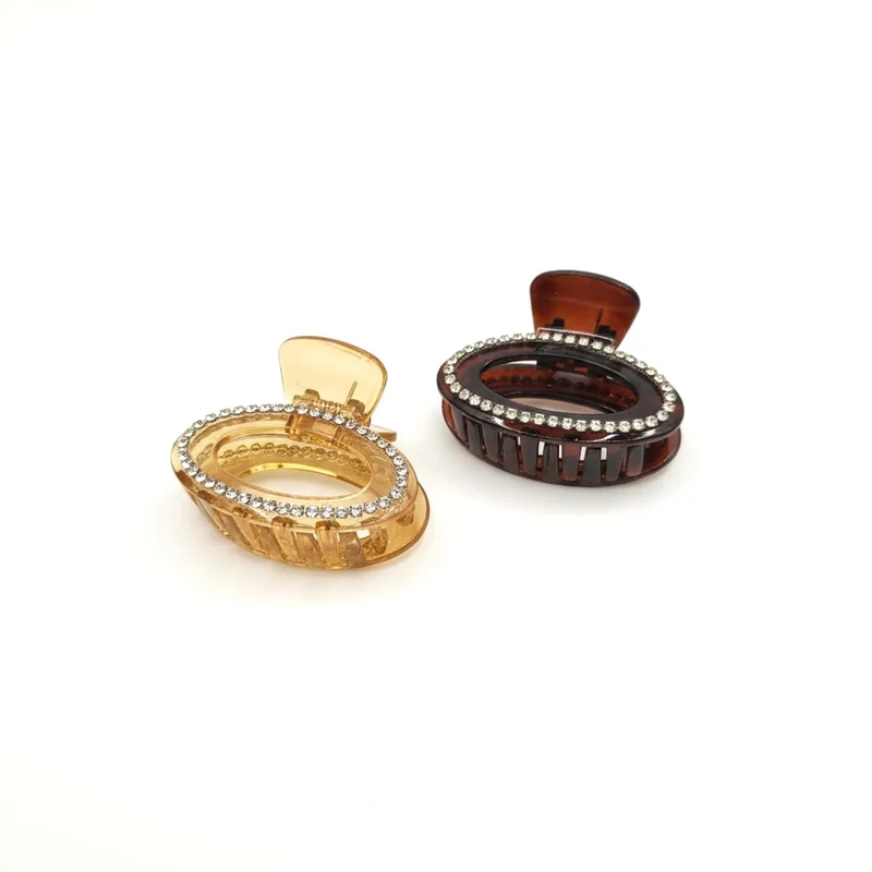 Pinze da con strass eleganti - Marrone