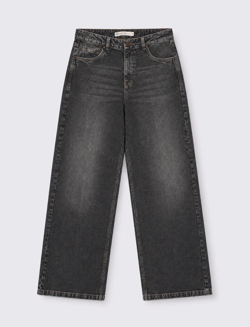 jeans 5 tasceh a gamba larga - Denim