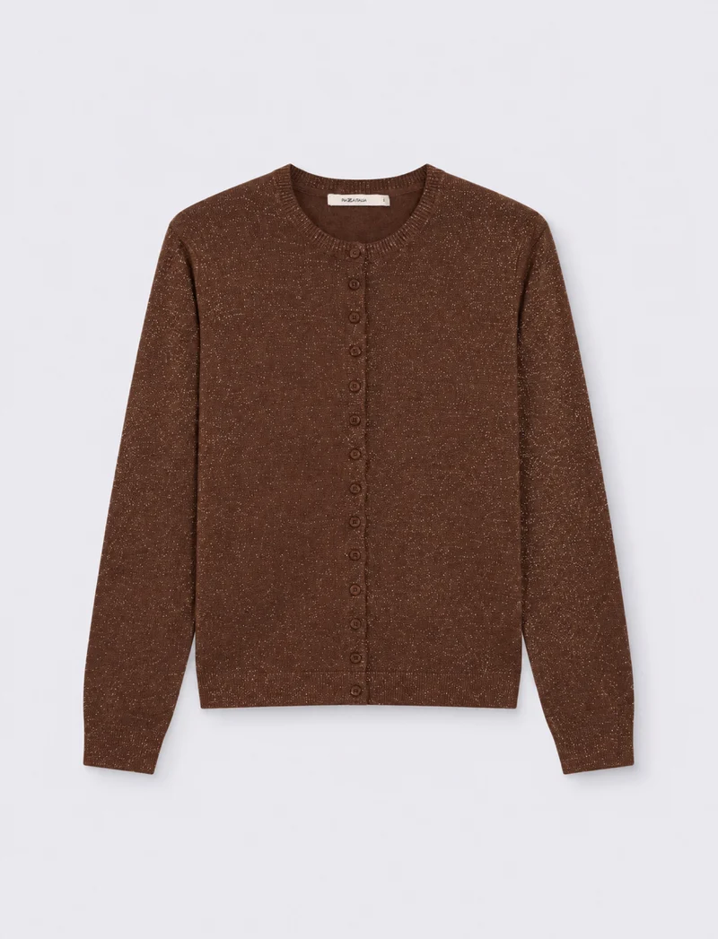 MAGLIA ML LUREX - Marrone