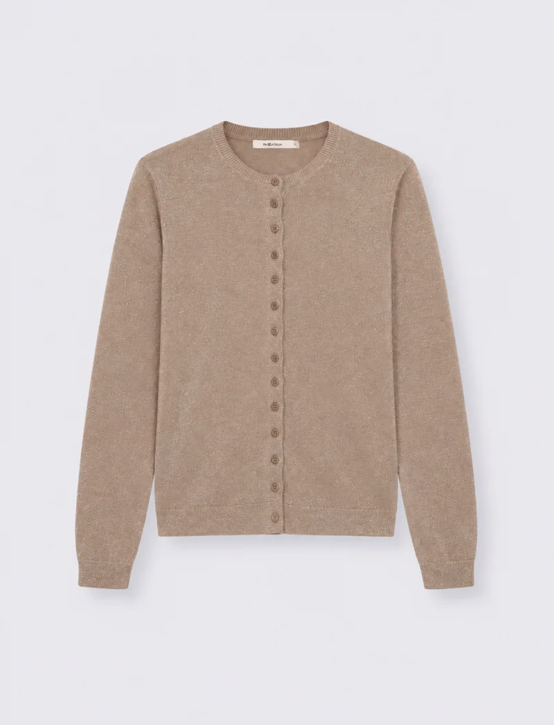 MAGLIA ML LUREX - Grigio talpa