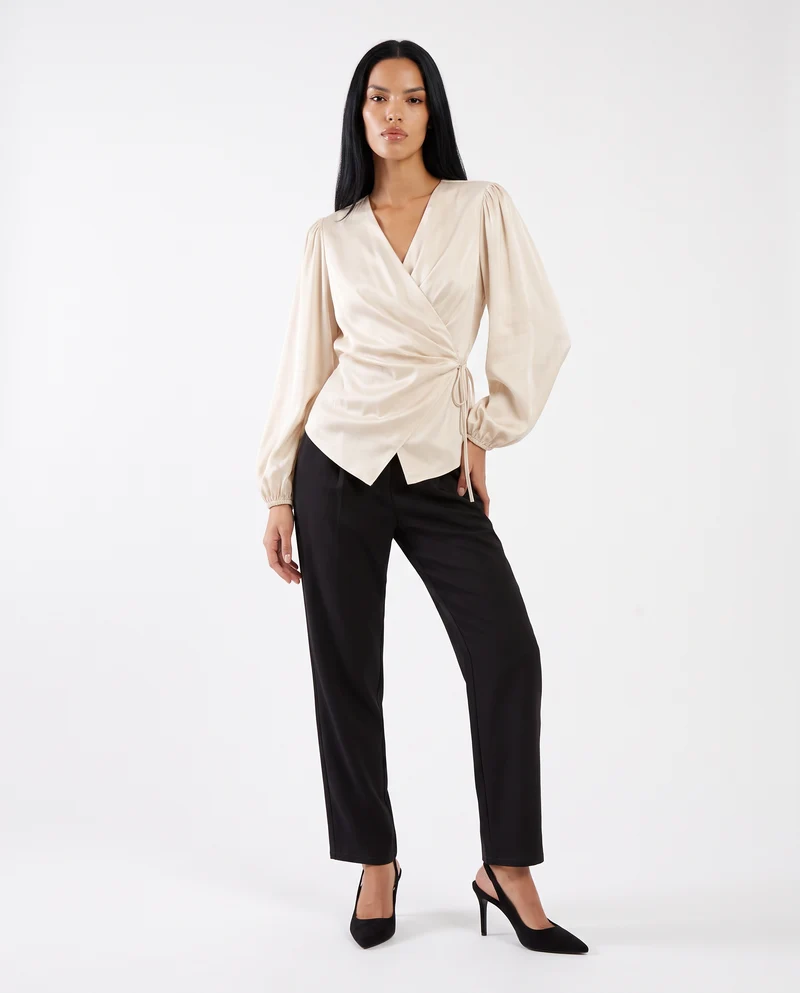 Casacca con chiusura a laccetto elegante - Avorio
