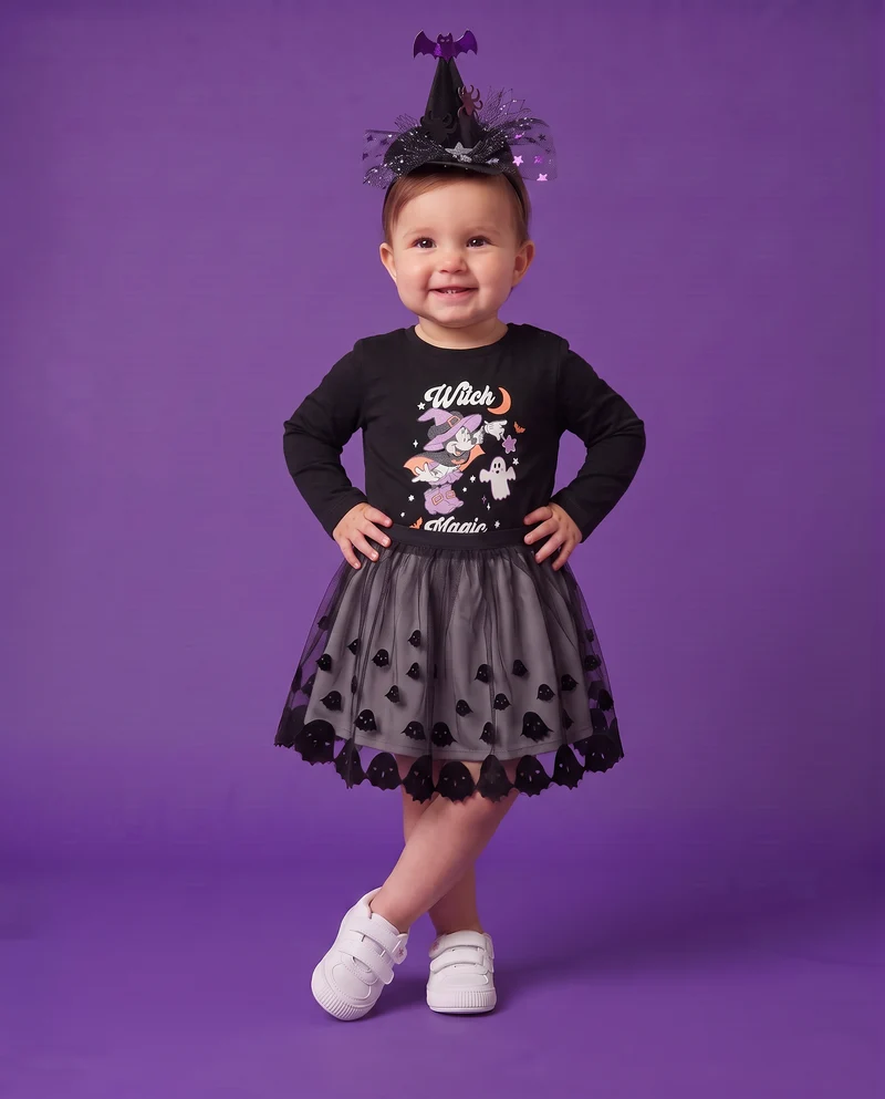 T shirt Halloween Disney con personaggi - Nero