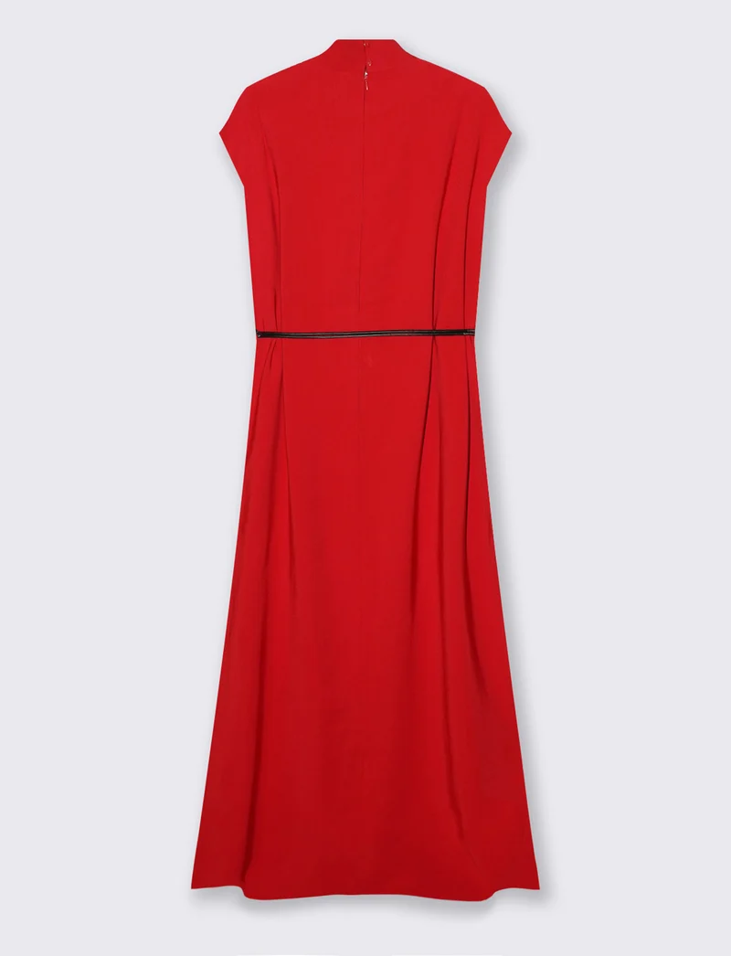 Vestito lungo con collo alto - Aragosta