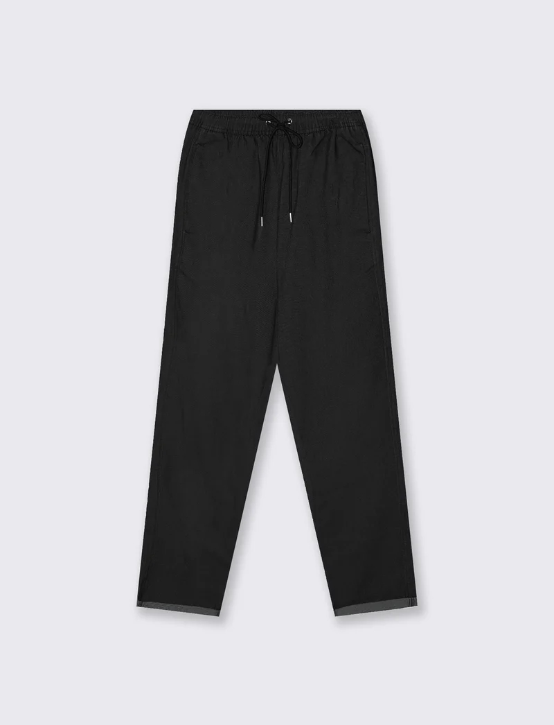 PANTALONE DONNA CON LACCETTO - Nero