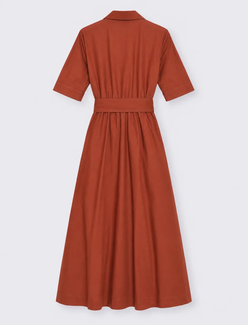 vestito lungo donna - coccio