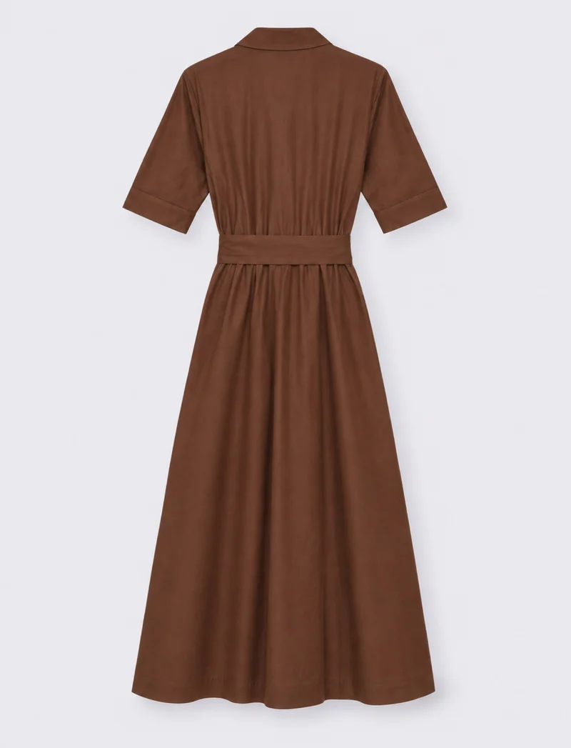 vestito lungo donna - Marrone
