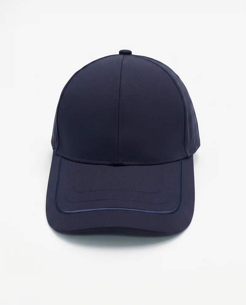 Cappello uomo baseball visiera con linee - Blu