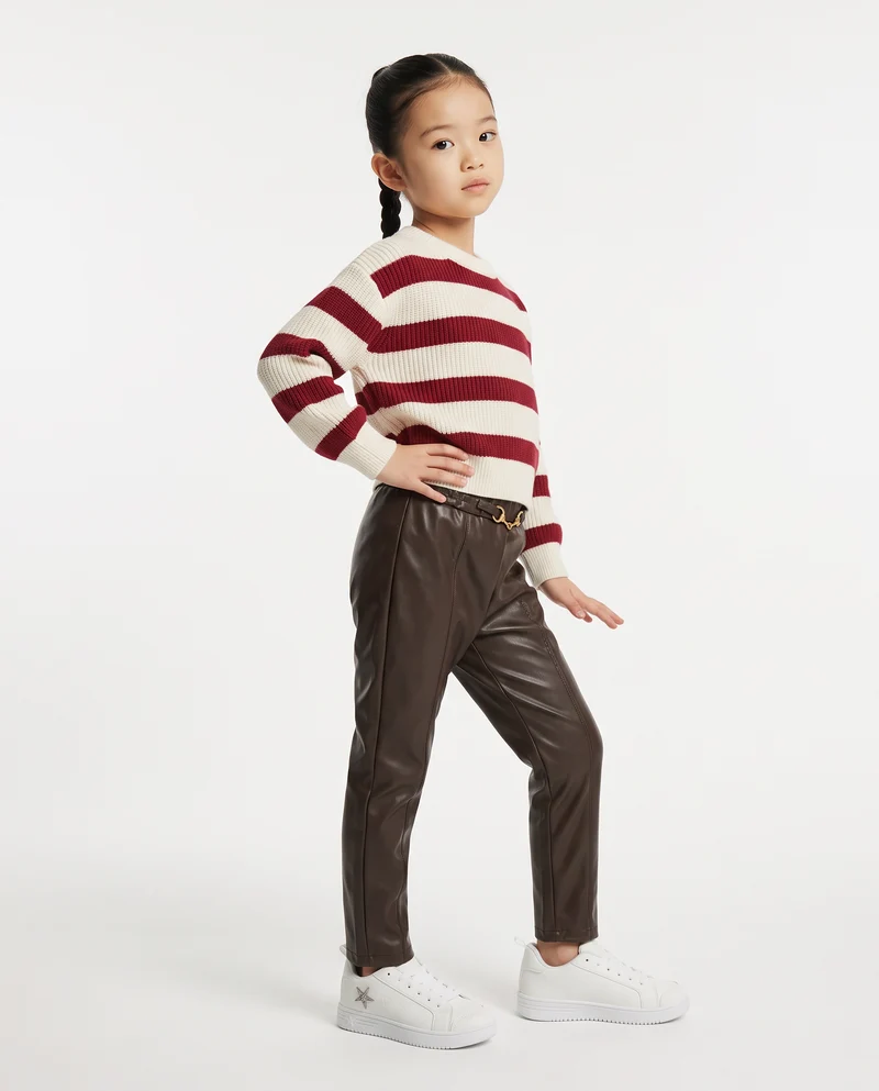 Leggings Bambina - Marrone