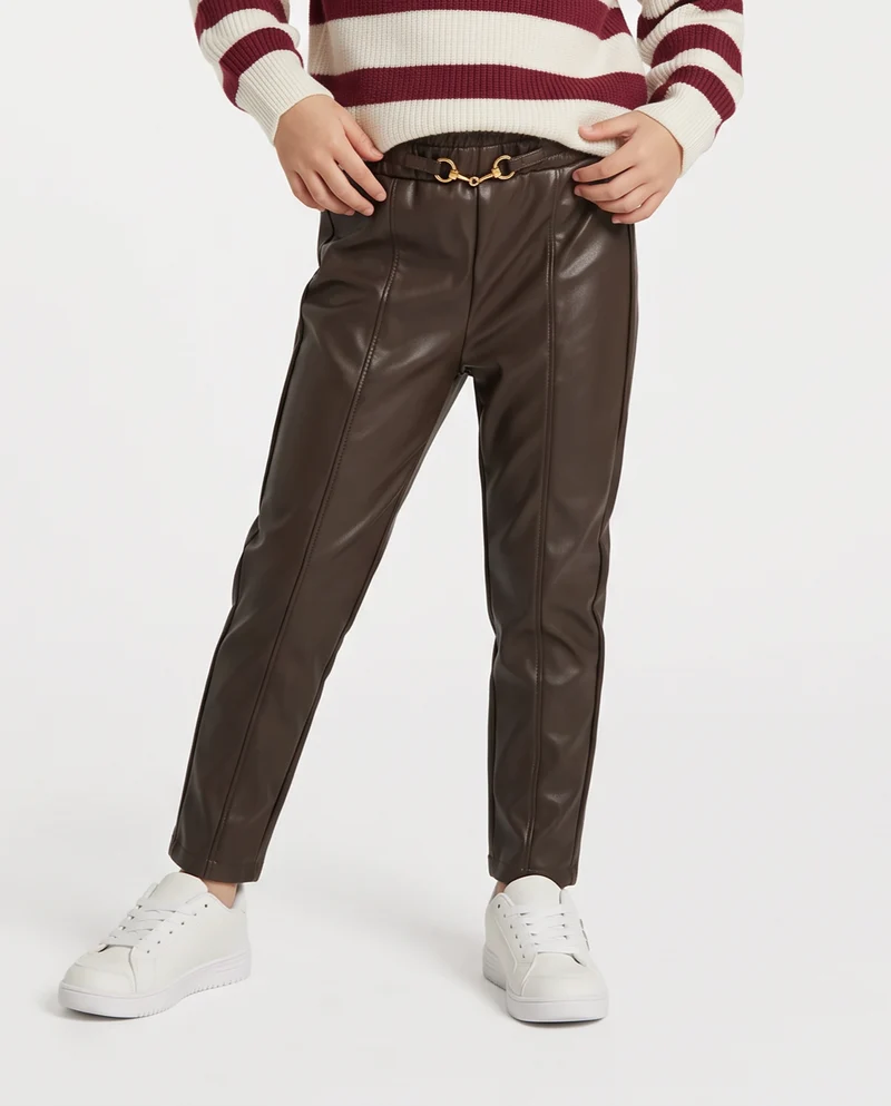 Leggings Bambina - Marrone