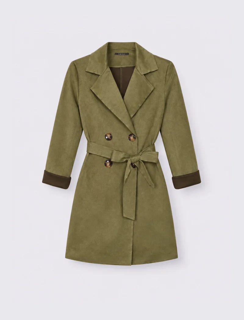 Trench effetto suede - Kaky 1