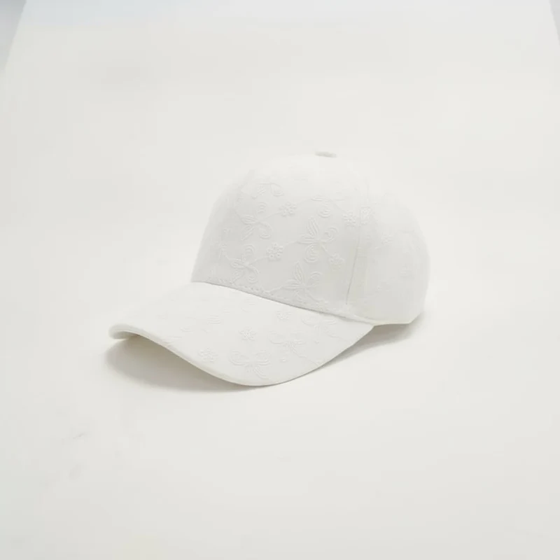 Cappello bambina pizzo - Bianco