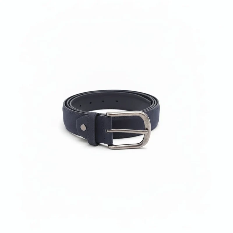 Cintura uomo effetto suede 3,5cm - Blu