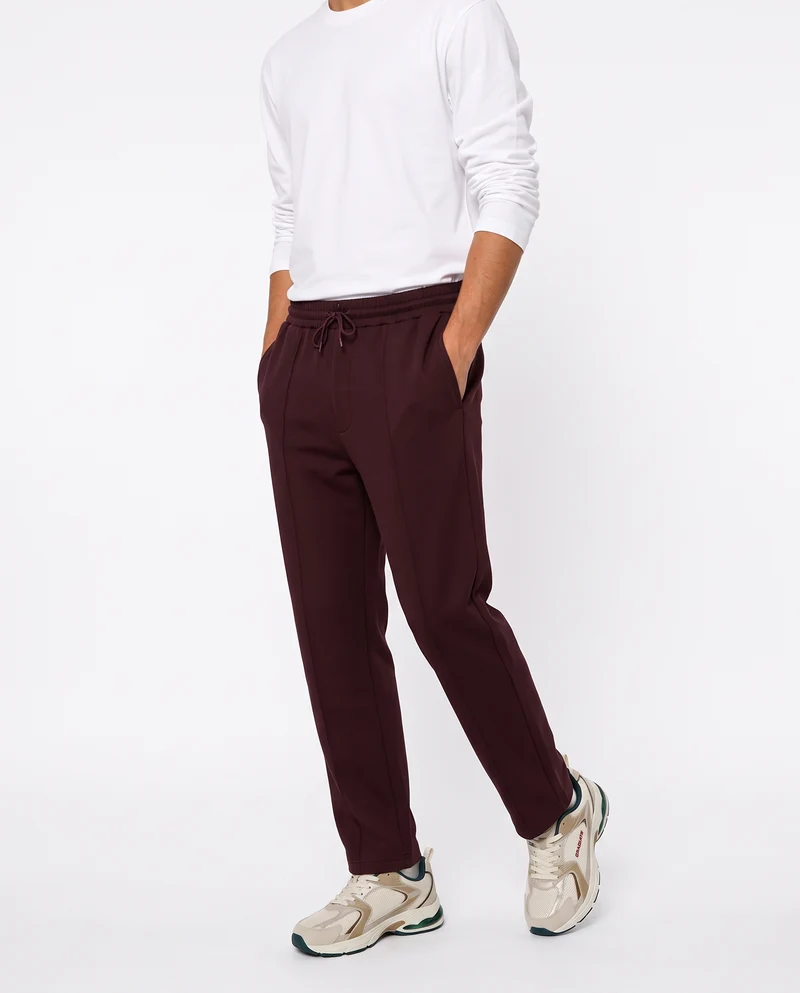Pantaloni Jogger Soft Touch Relaxed Fit - Bordeaux