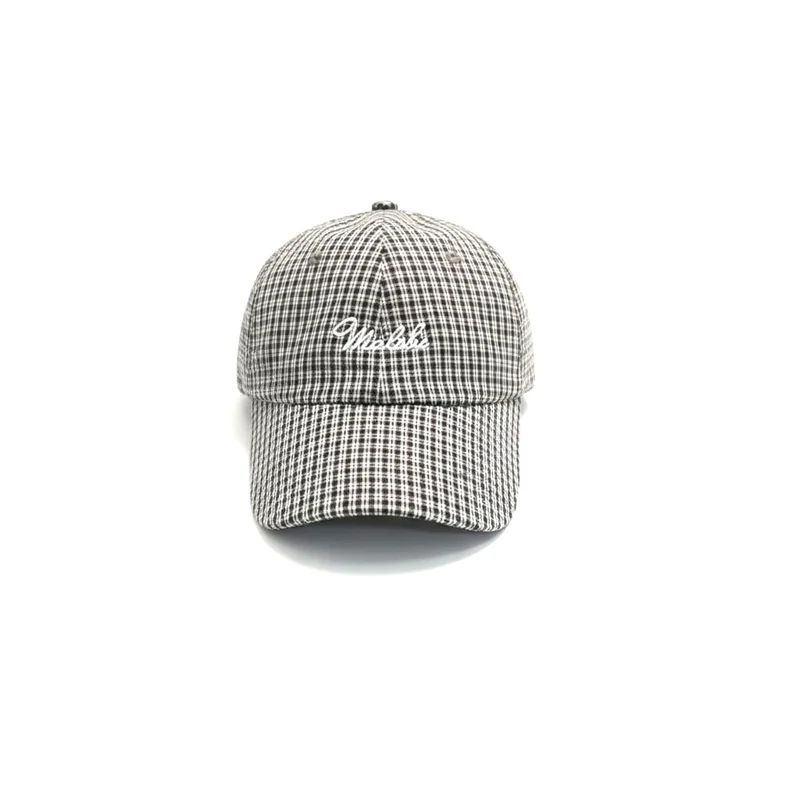 Cappello uomo baseball quadretti ricamo - Verde