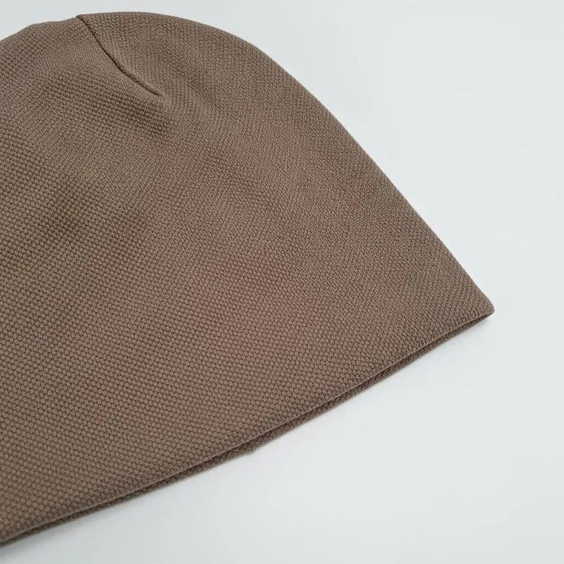 Cuffia melange jersey per uomo - Beige