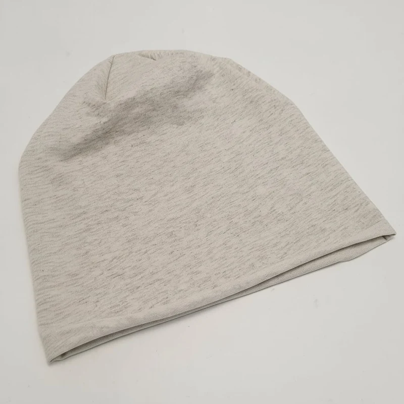 Cuffia melange jersey per uomo - Beige