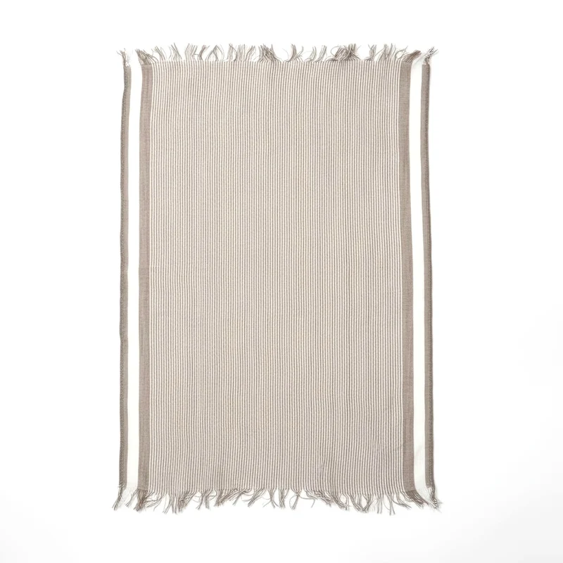 Foulard uomo righe piccole - Beige