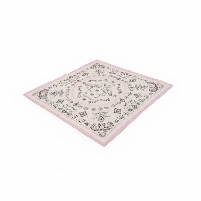 Foulard donna quadrato stampa - Rosa