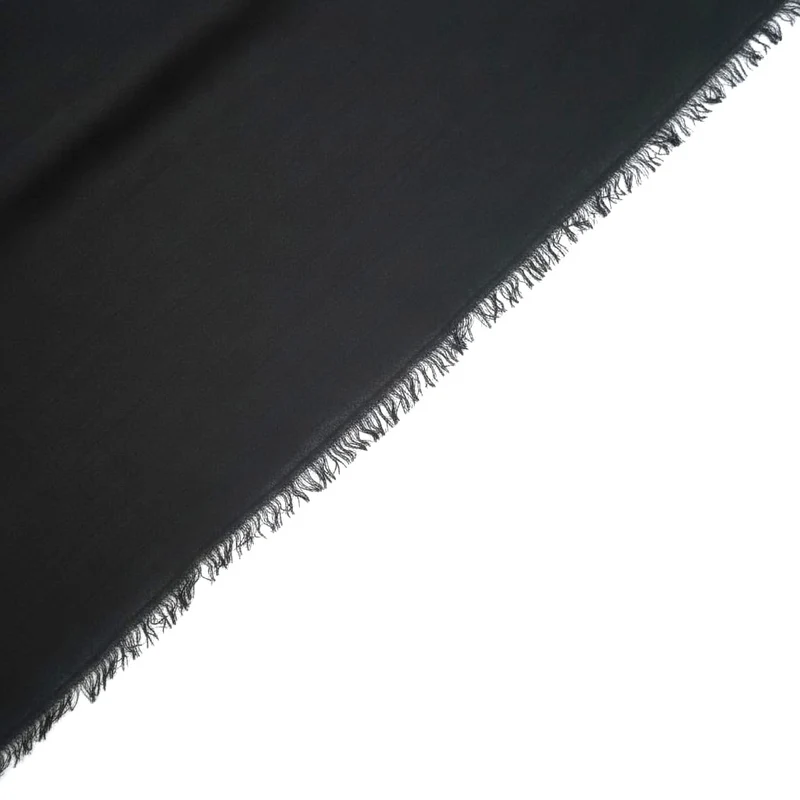 Foulard donna unito sfrangiato - Nero