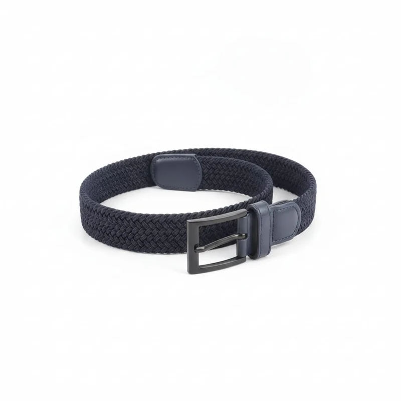 Cintura elastica intrecciata elegante - Blu