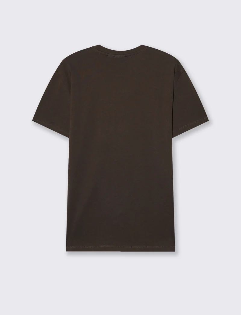T-SHIRT BASIC IN COTONE PREMIUM REGULAR FIT - Moro