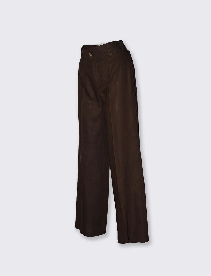 Pantaloni palazzo a vita alta donna - Caffe'