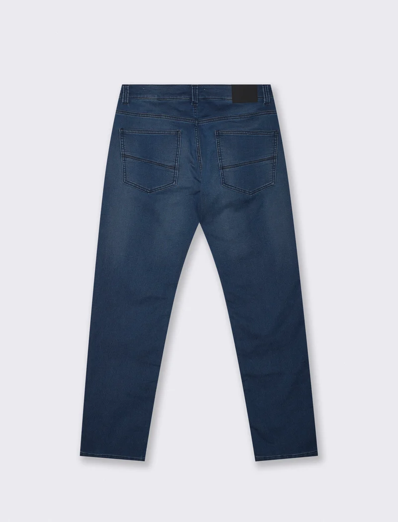 Jeans Slim Fit Blu Scuro Super Confort - DENIM SCURO