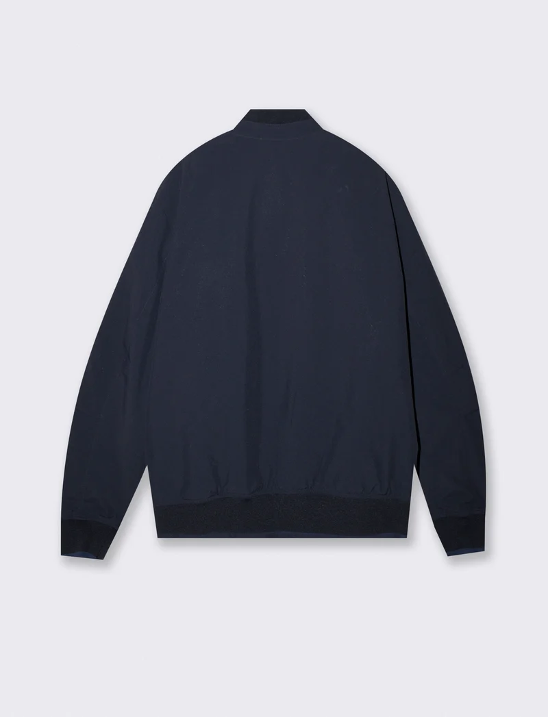 Giubbotto Basic Uomo in Tessuto Tecnico - Blu