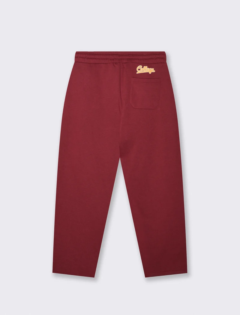 Pantaloni Jogger in Felpa con Stile - Bordeaux