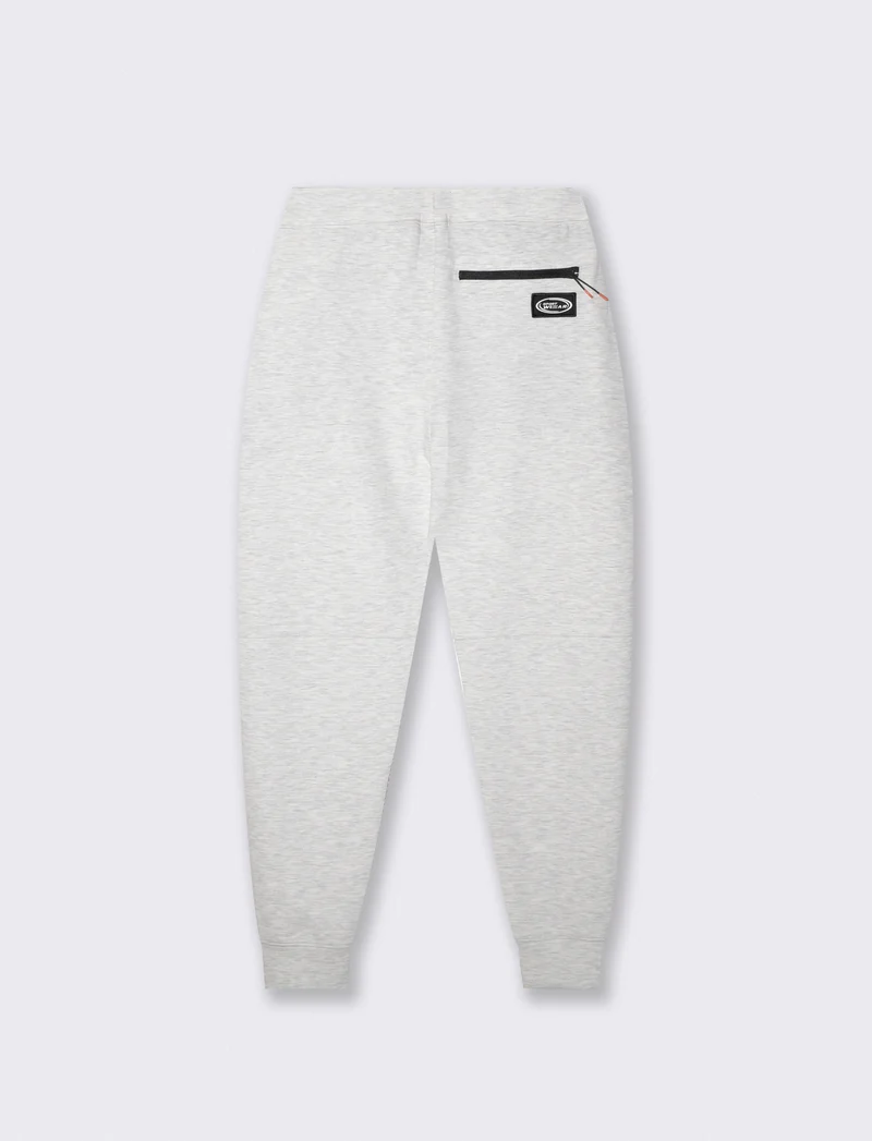 Pantaloni Jogger Interlock con Tasche - Grigio chiaro mel.