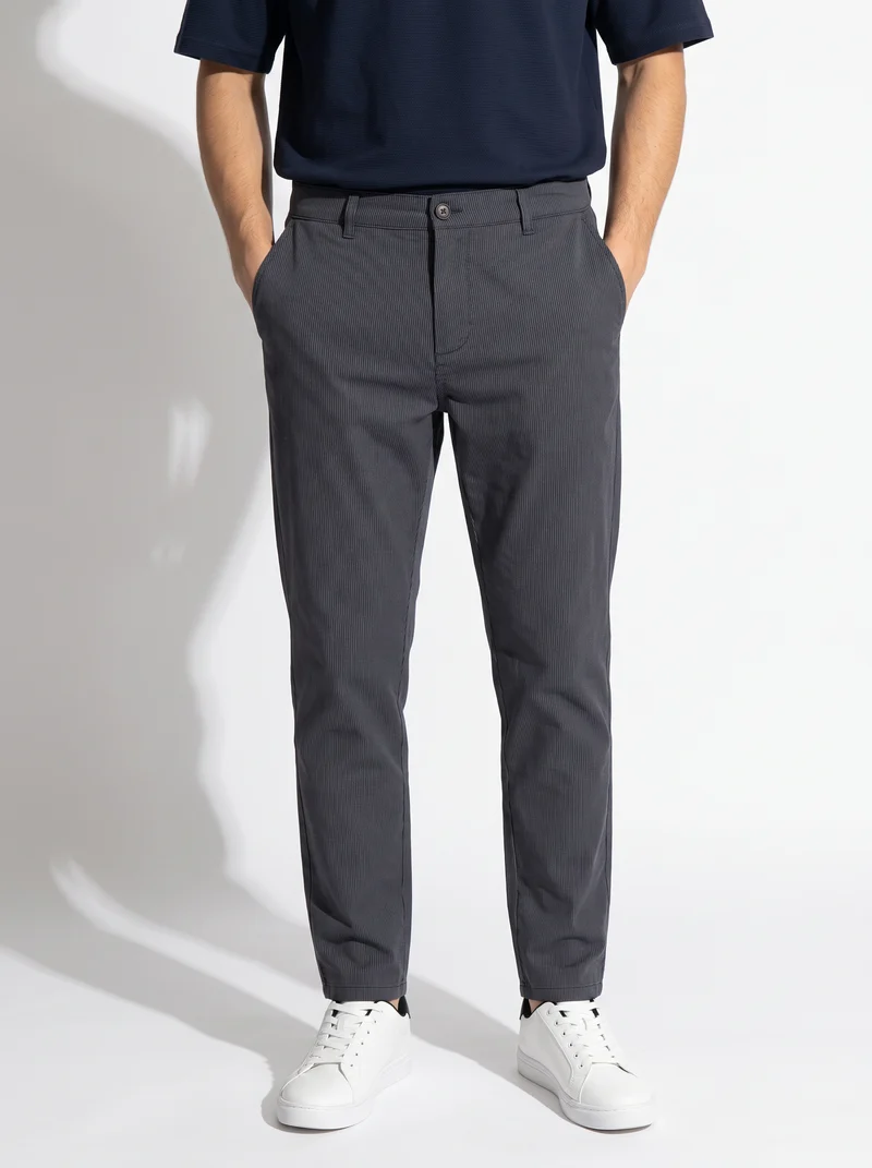 Pantaloni Chino Slim Fit a Righe - CARTA DA ZUCCHERO