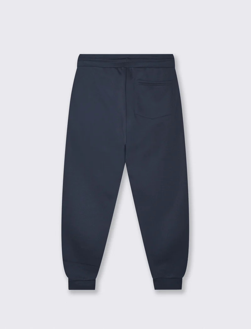 Pantaloni Jogger Basic in Felpa Garzata - Blu