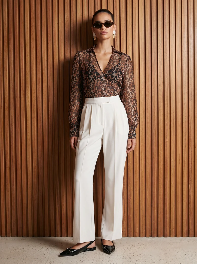 Casacca animalier con scollo a v donna - Maculato