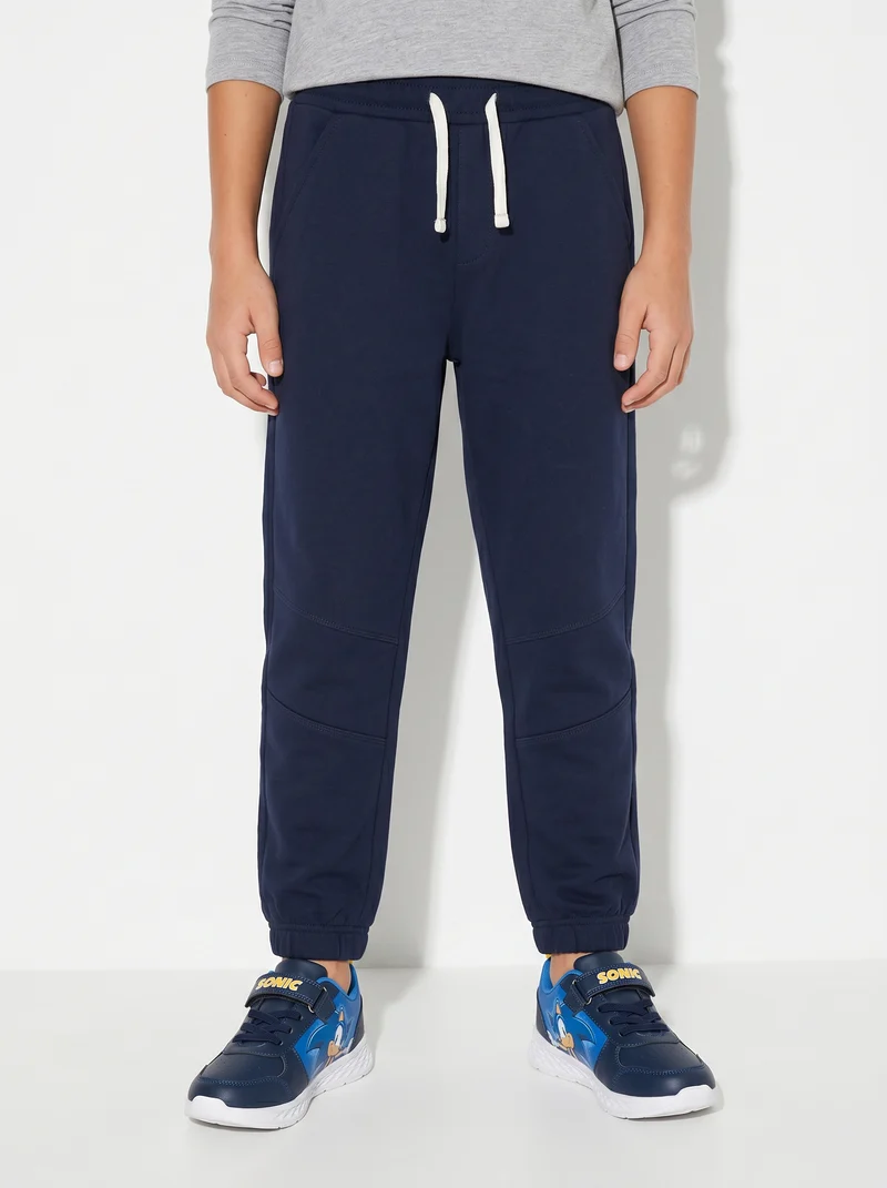 Pantaloni jogger in cotone comodi e pratici - Blu