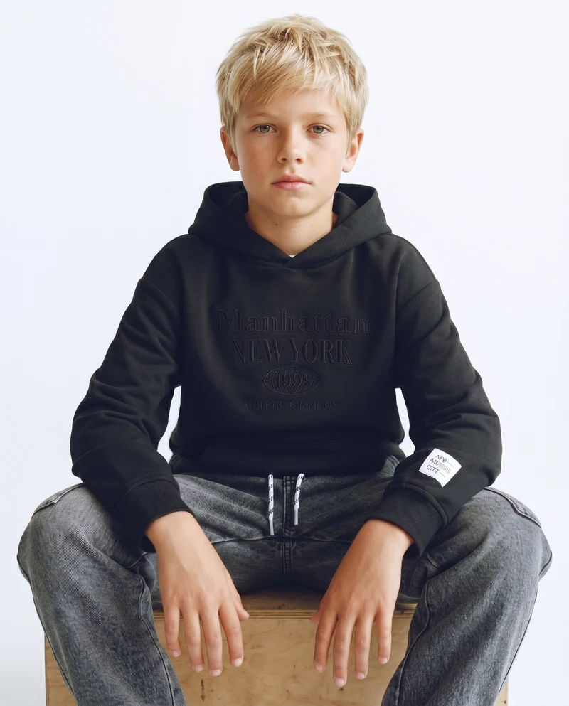 Jogging in denim con tasca laterale - Grigio