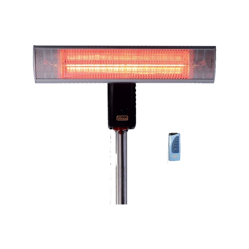 Lampada riscaldante da esterno con piedistallo e telecomando Vinco 70166 2000w