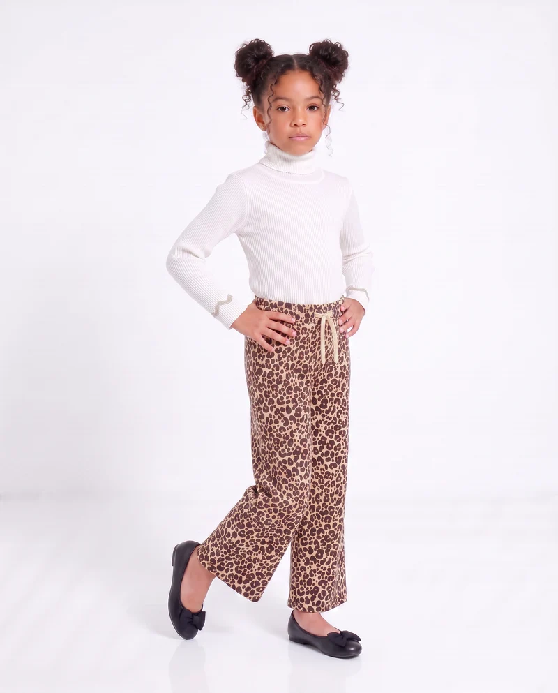 Maglia collo alto con polsino metallico - Bianco latte