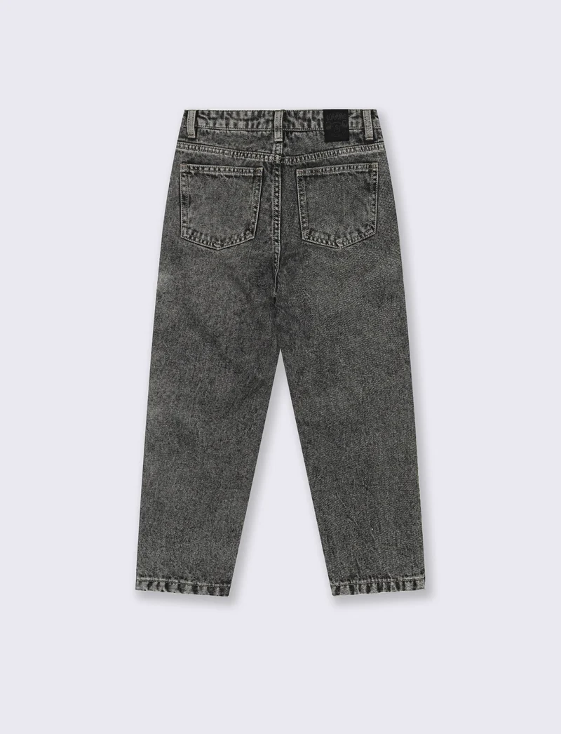Jeans cargo grigio con tasconi laterali - Grigio