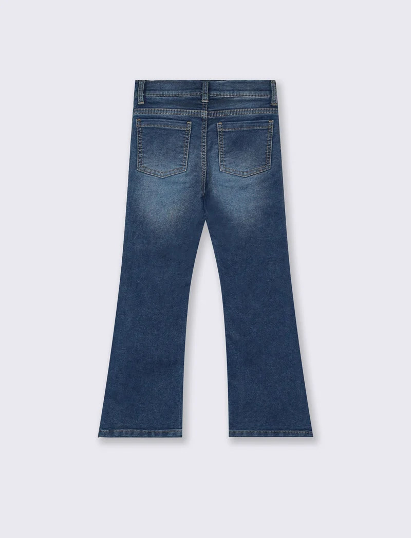 Jeans da bambina in denim svasati - Denim